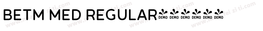 BETM MED REGULAR字体转换